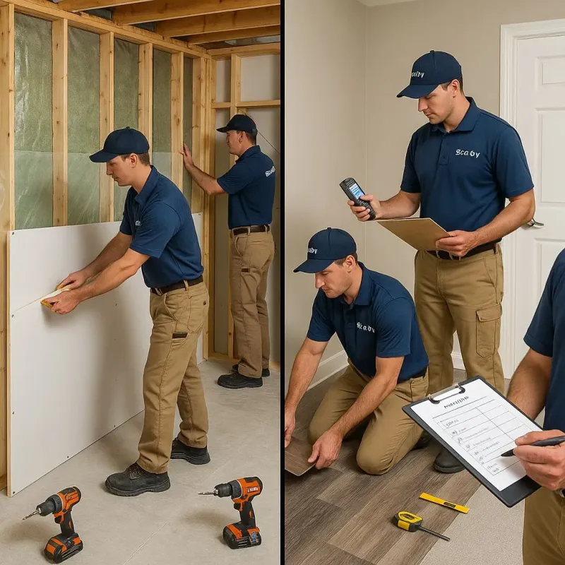 Repairs and Reconstruction process in Overlea, MD